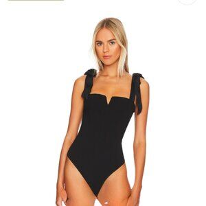 FREE PEOPLE INTIMATELY LOLA BLACK BODYSUIT XS